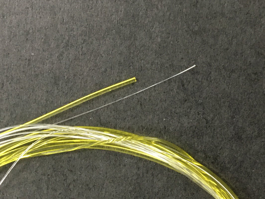Flat Butt Tapered Leader 9ft 5X - Yellow to Clear