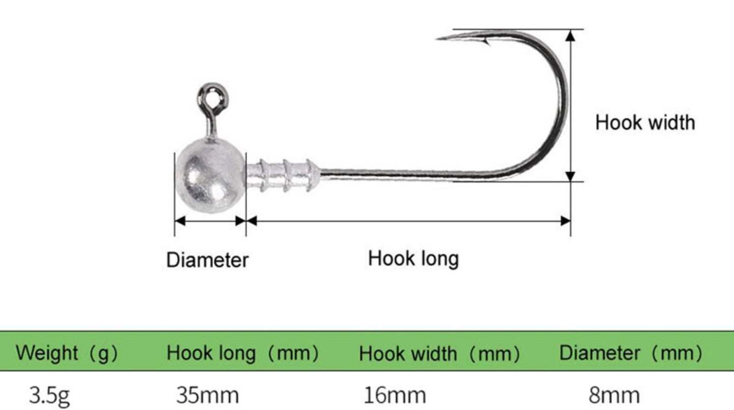 Jig Heads 3.5g - 5pc pack