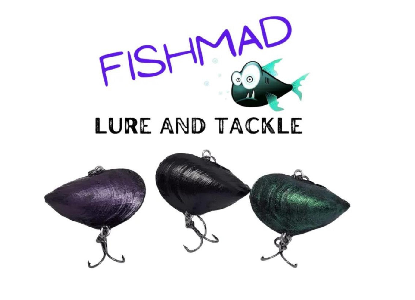 Fishmad Mussel Lure - Algae Green - Small
