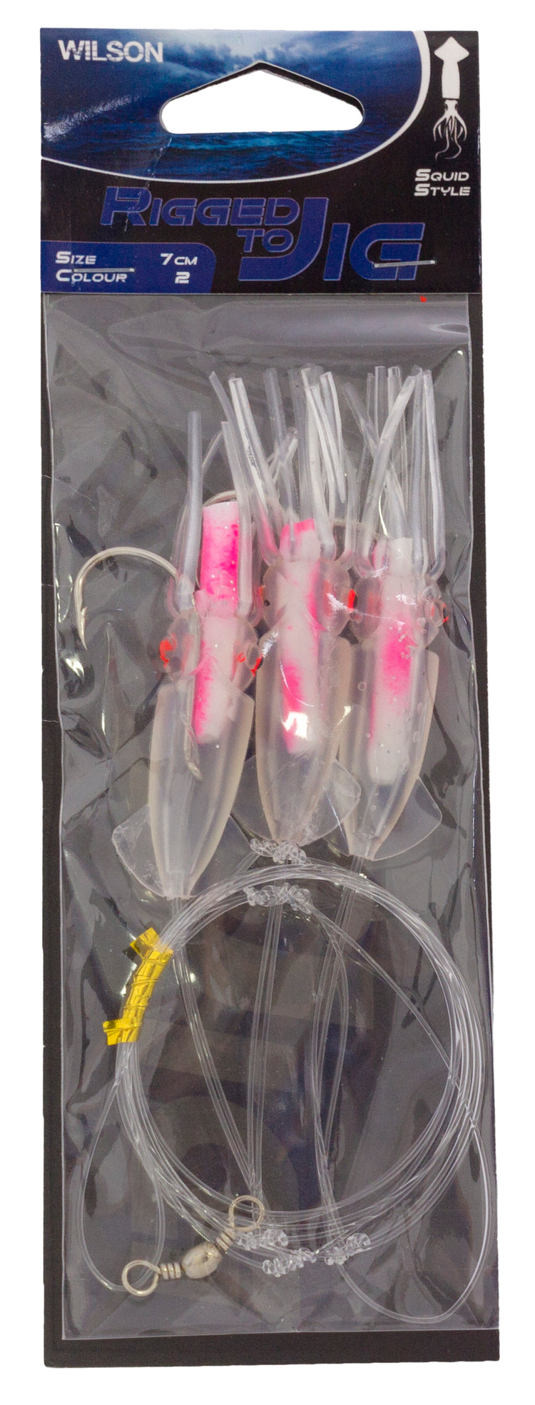 Wilson Rigged to Jig - 3 Hook Squid Style Rigs