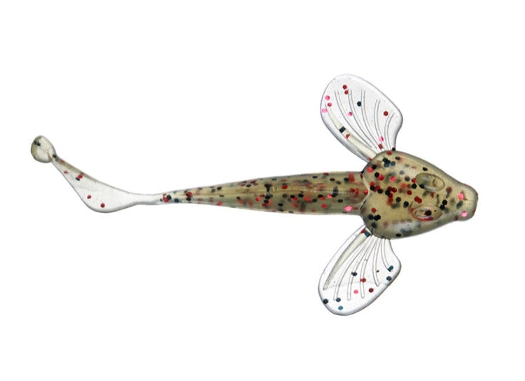 Brown speckled flathead soft bait