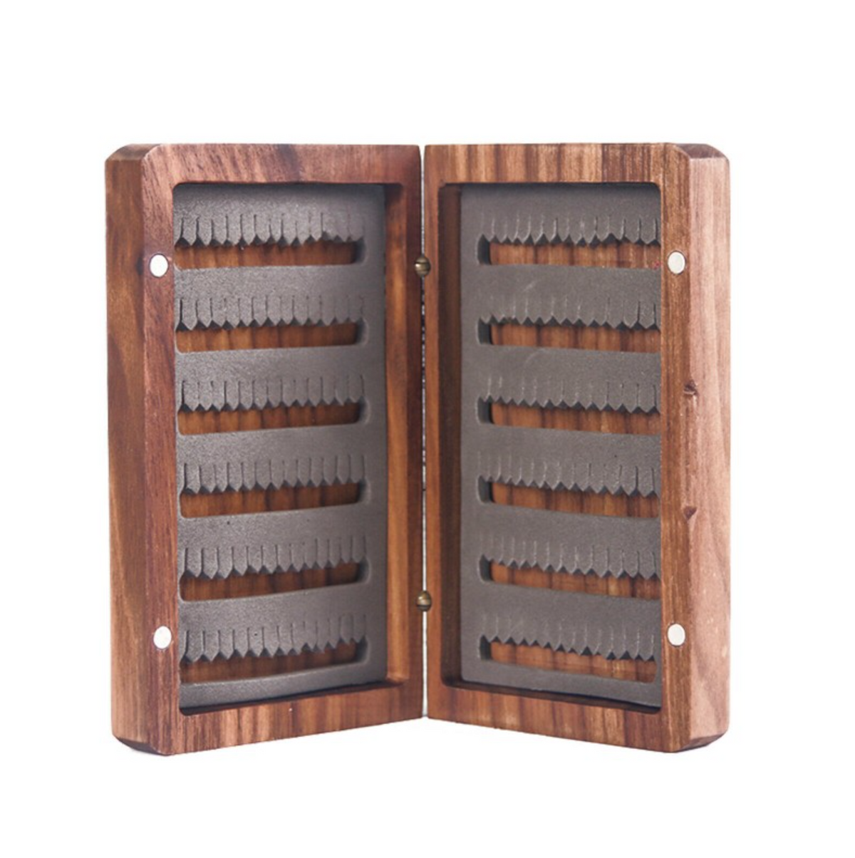 Premium Black Walnut Fly Box