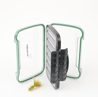 Stalker Double Sided Medium Green and Black Fly Box