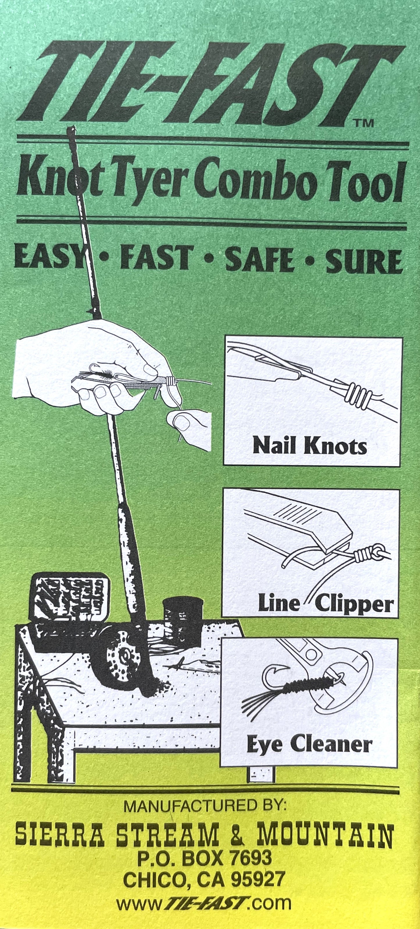 Tie-Fast Knot Tyer Combo Tool - Black