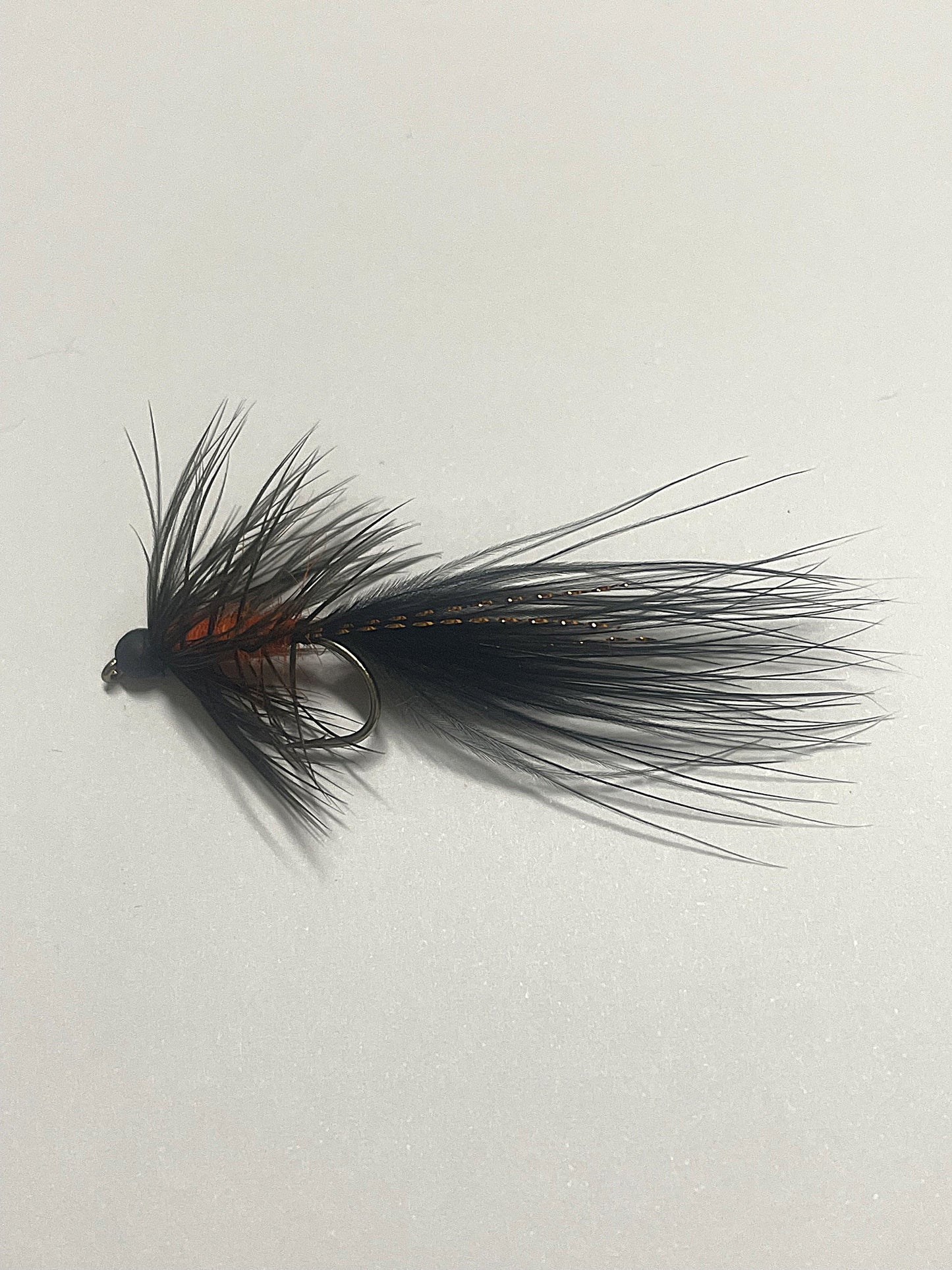 Orange and Black Bugger - Beadhead