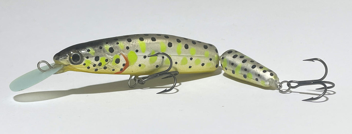PAN Handmade Lures 100mm 12g Jointed - Silver Green Gold