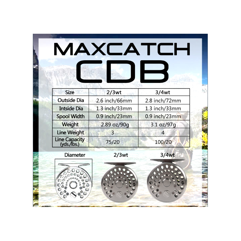 Maxcatch CDB Trout Fly Reel