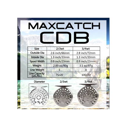 Maxcatch CDB Trout Fly Reel