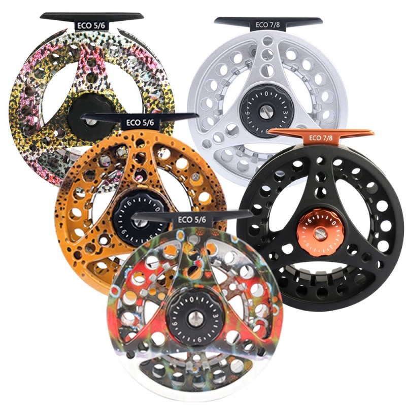 Maxcatch ECO New Starter Fly Reel - Rainbow Trout Pattern