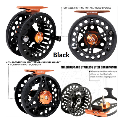 Maxcatch ECO New Starter Fly Reel - Black