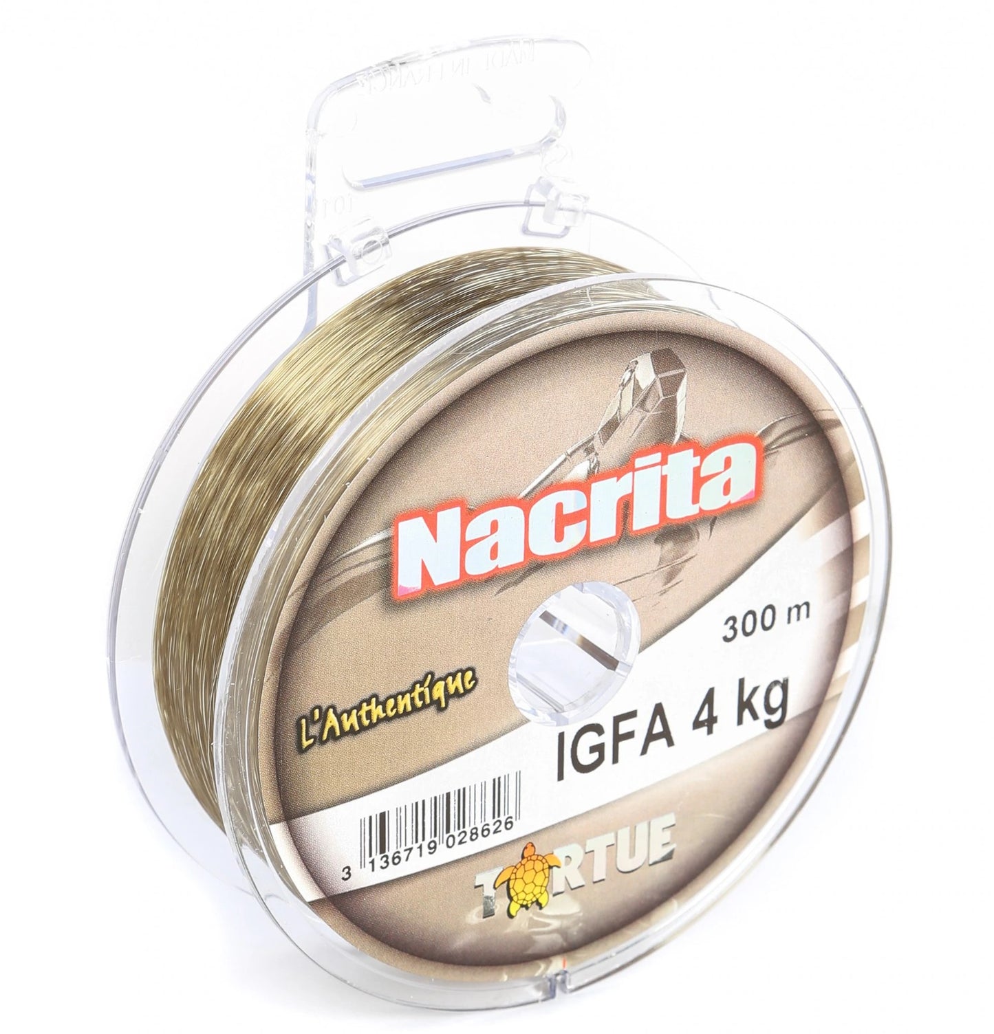 Tortue Nacrita IGFA Monofilament 4kg 300m