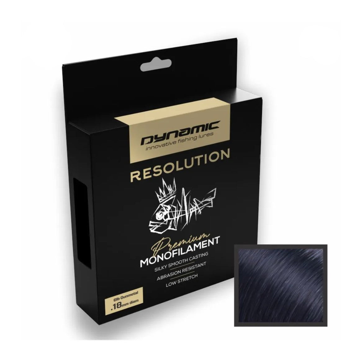 Dynamic Lures "Resolution" Monofilament 300yds 6lb - Gunmetal