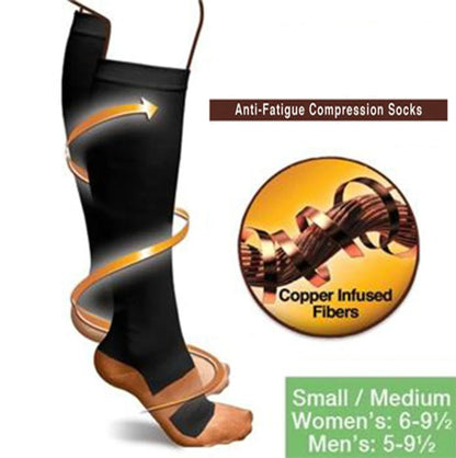 Copper Infused Anti-Fatigue Compression Socks