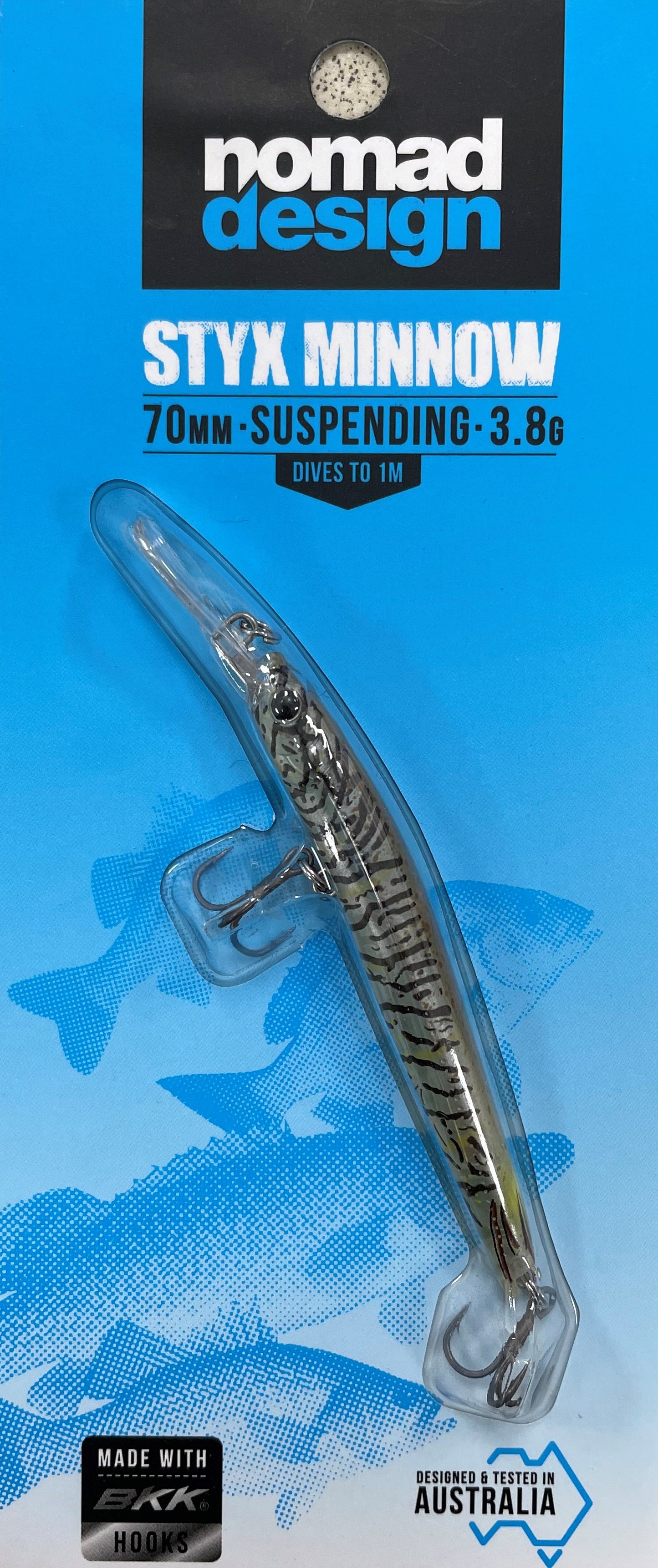 Nomad Design Styx Minnow 70mm Suspending  - Brown Sand Shrimp