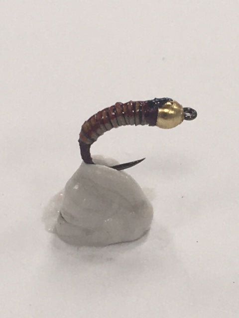 Beadhead Larvae - Natural Brown