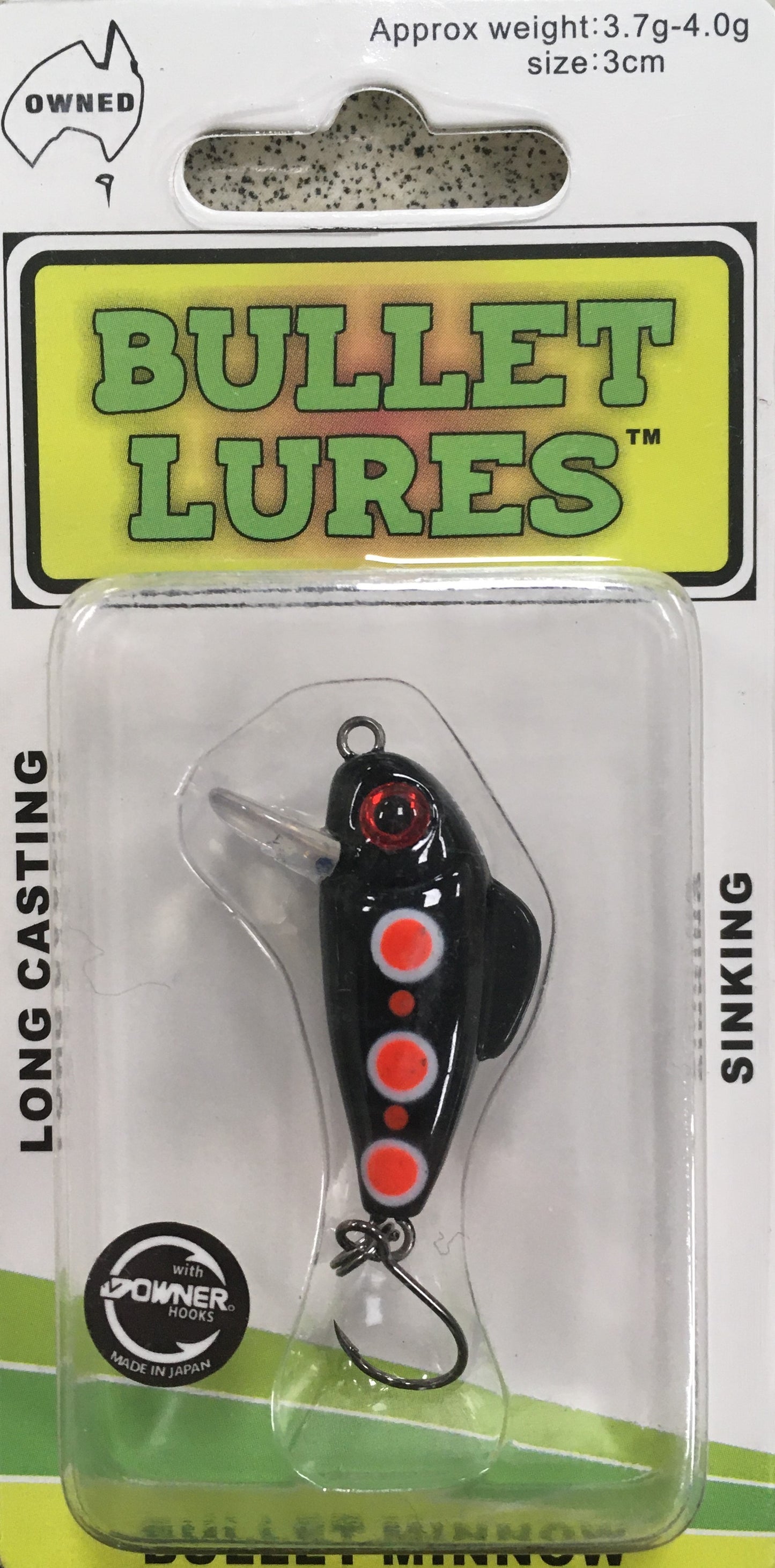 Bullet Lures - Bullet Minnow (Black Widow)