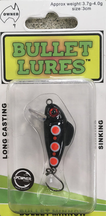 Bullet Lures - Bullet Minnow (Black Widow)