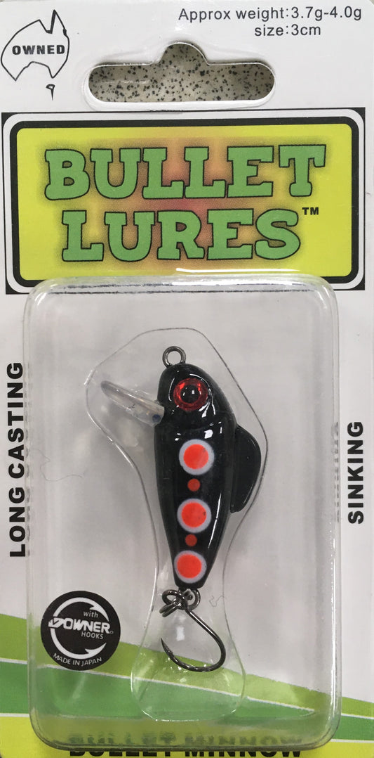 Bullet Lures - Bullet Minnow (Black Widow)