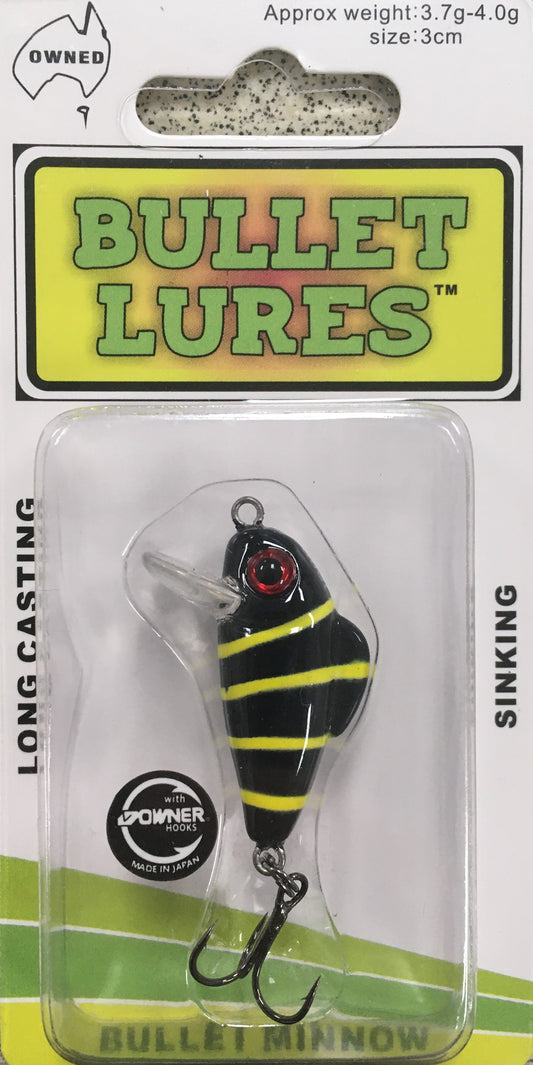 Bullet Lures - Bullet Minnow (Bumble Bee)