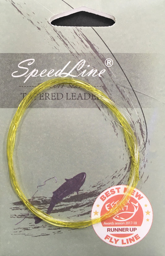Flat Butt Tapered Leader 9ft 4X - Yellow to Clear