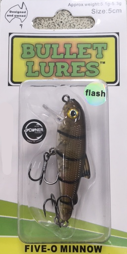 Bullet Lures Five-O Minnow Sinking (Gudgeon)