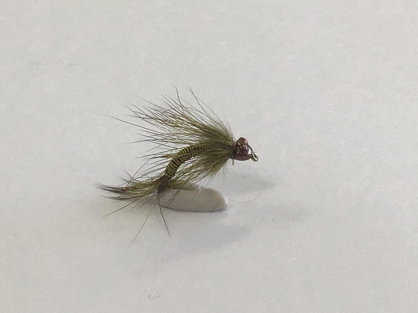 Beaded Hare & Copper - Olive (Tied with Evolution Bead)