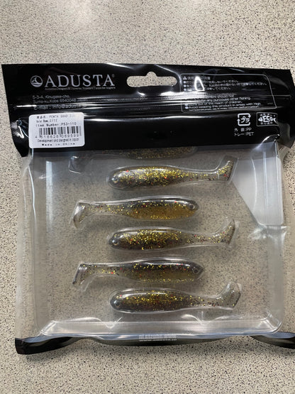 ADUSTA Penta Shad 3" - Suji Ebi (6pk)