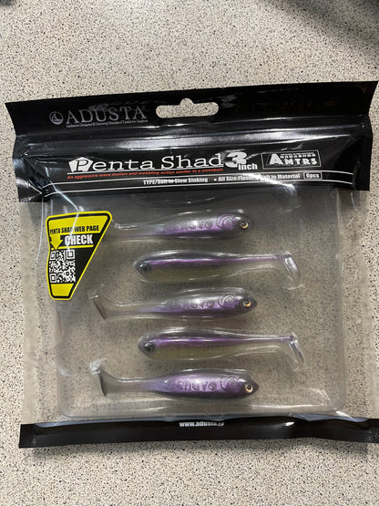 ADUSTA Penta Shad 3" - Wakasagi (6pk)
