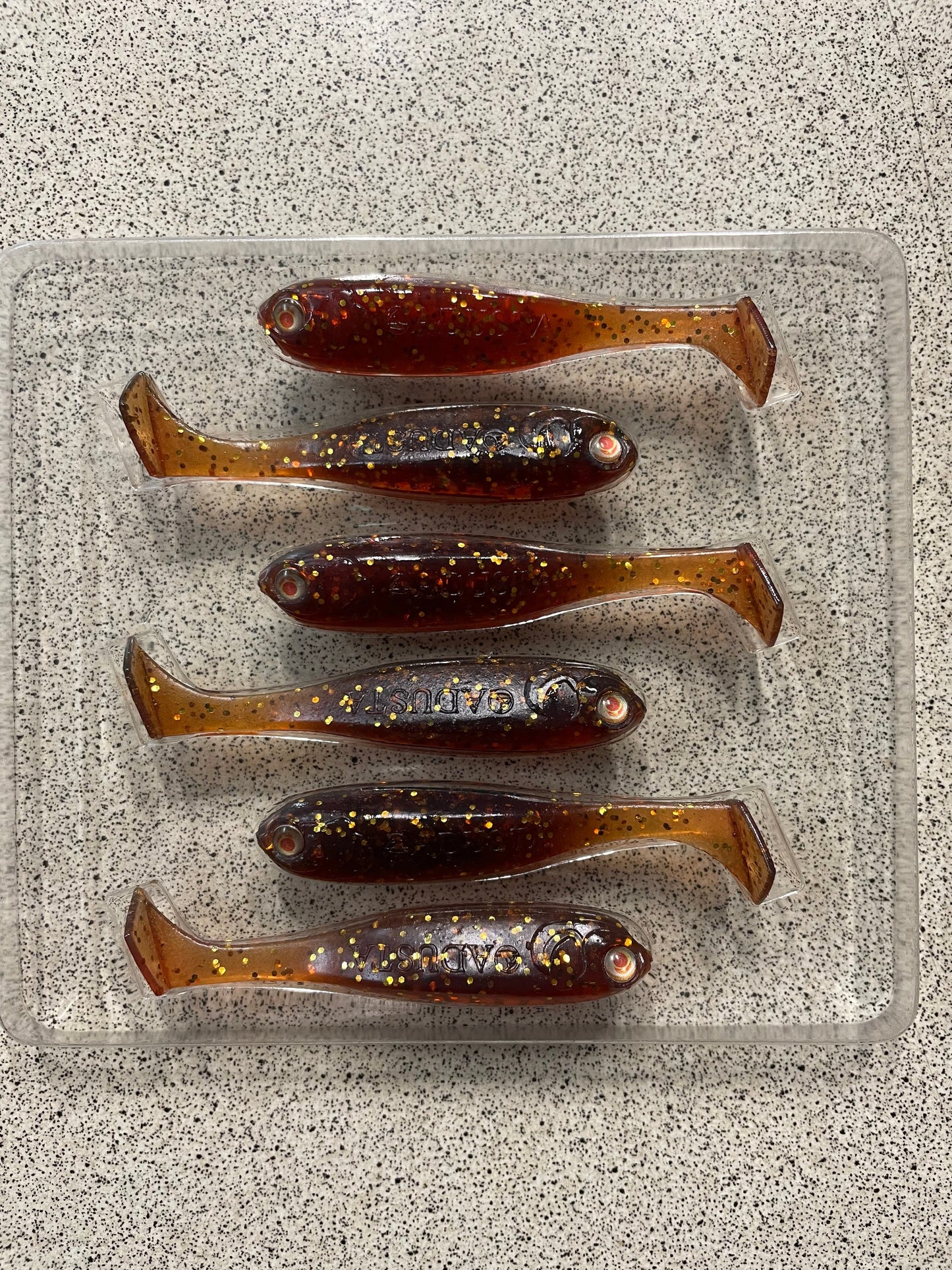ADUSTA Penta Shad 3" - Motor Oil (6pk)
