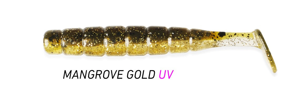 Pro Lure Paddle Grub - 65mm (Mangrove Gold UV)