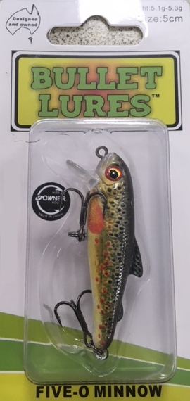 Bullet Lures Five-O Minnow Suspending + Rattling (Mountain Trout)