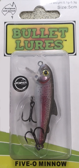 Bullet Lures Five-O Minnow Sinking (Rainbow Trout)