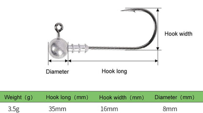 Jig Heads 3.5g - 5pc pack