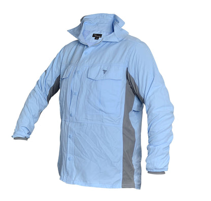 Stalker Flex-Fit Fishing Shirt - Blue