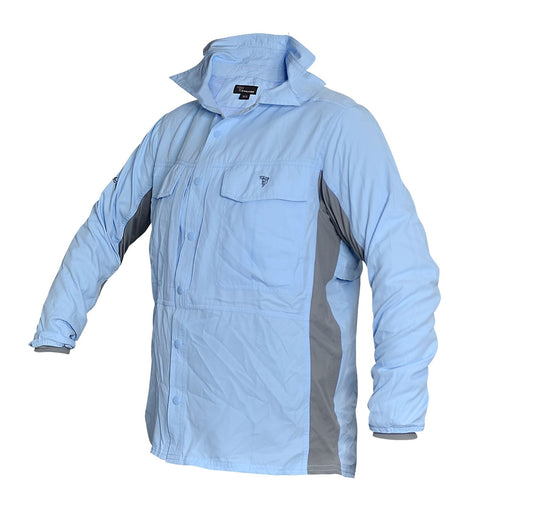 Stalker Flex-Fit Fishing Shirt - Blue