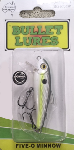Bullet Lures Five-O Minnow Sinking (Shad)