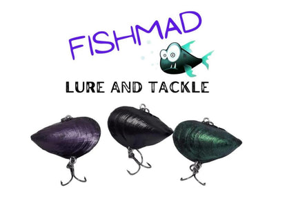 Fishmad Mussel Lure - Algae Green - Small