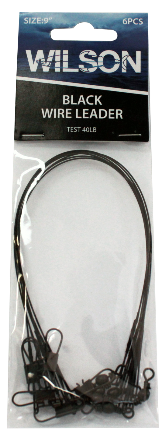 Wilson Black Wire Leader - 9"